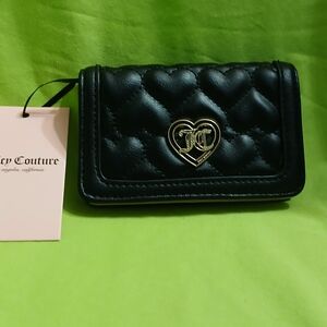 Juicy Couture Flawless Slim Elongated Bifold wallet in Liquorice NWT